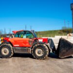 Nuomojamas Manitou MLT 840 su šakėmis ir kaušu